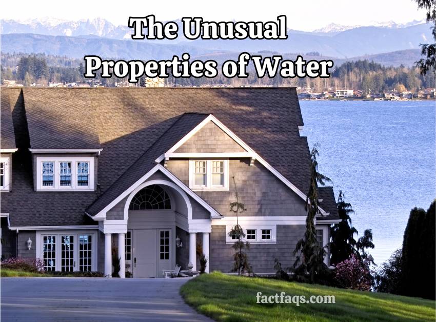 The Unusual Properties of Water