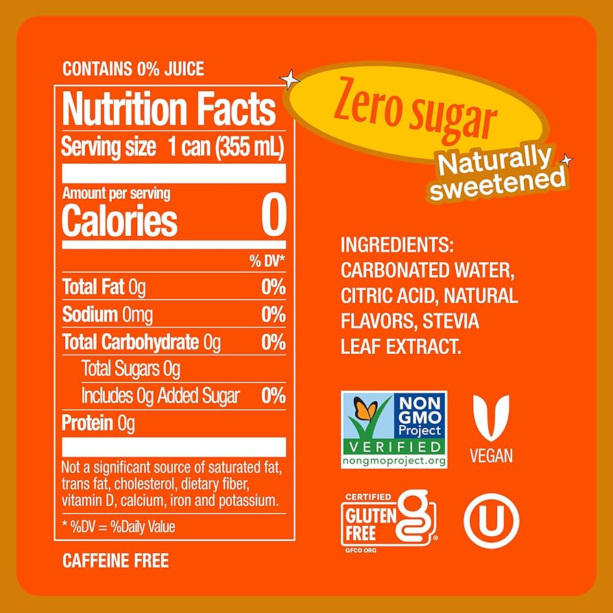 Gatorade Zero Nutrition Facts Ingredients